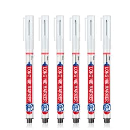 5-8Pcs/Set 20mm Deep Hole Long Nib Head Markers for Woodworking Decoration Waterproof Multi-Purpose Metal Perforating Paint Pen