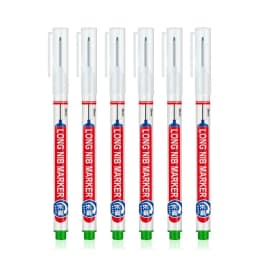 5-8Pcs/Set 20mm Deep Hole Long Nib Head Markers for Woodworking Decoration Waterproof Multi-Purpose Metal Perforating Paint Pen