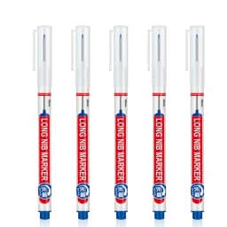5-8Pcs/Set 20mm Deep Hole Long Nib Head Markers for Woodworking Decoration Waterproof Multi-Purpose Metal Perforating Paint Pen