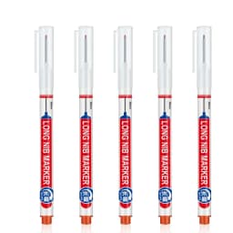 5-8Pcs/Set 20mm Deep Hole Long Nib Head Markers for Woodworking Decoration Waterproof Multi-Purpose Metal Perforating Paint Pen