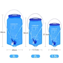 1.5L 2L 3L Water Bag Sports Backpack Bicycle Riding Water Bag Portable Food Grade Outdoor Drinking Water Bag Camping Water Bag