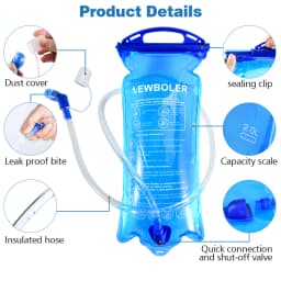 1.5L 2L 3L Water Bag Sports Backpack Bicycle Riding Water Bag Portable Food Grade Outdoor Drinking Water Bag Camping Water Bag