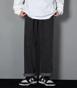 Korean Solid Colors Men's Casual Long Jeans Classic Man Four Seasons Straight Denim Wide-leg Pants Light Blue Grey Black 3XL