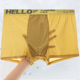 6 Pieces of Mesh Ice Silk Boxing Shorts for Men's Underwear Breathable Sexy Slim Fit and Seamless Flat Corner Pants Plus Size 4X