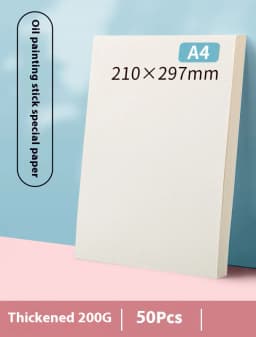 10/50 Sheets A4 Heavy Color Oil Painting Stick Special Paper Square 16k/32k Thickened 300g Soft Crayon Art Sketch Blank Paper