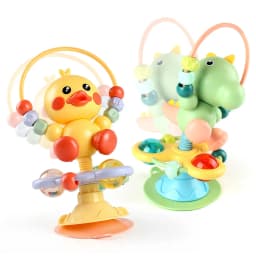 Cartoon Baby soothing ringing toy with fun sound effects nursery rhyme baby dining table suction cup puzzle early education toy