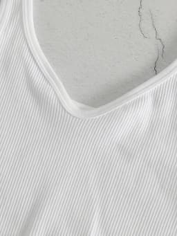 Harajuku Basic Crop Tops Rib Knit Crop Tops Women Sexy Seamless Deep V Neck Tank Top Fashion Bra Sleeveless Backless Sports Vest