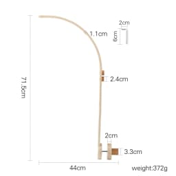 Baby Crib Mobile Wooden Wind Chime Bed Bell,Animal Crib Mobile With Music for Girls and Boys,Comfort Crib Hanging Bracket Toy