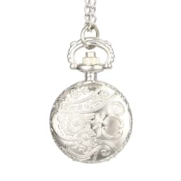 Fashion Vintage Alloy Number Dual Time Display Clock Necklace Chain Watches Birthday Gifts