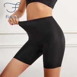 Flarixa Seamless High Waist Women Long Leg Girdle Panty Comfortable Seamless Long Panties Tummy Tight Seamless Shorts Panties