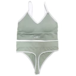 Women Seamless Bra And Panties Set High Rise Thongs Non-wire Sports Bra Comfy Brassiere Female Underwear Sexy Lingerie Set