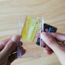 Thumb Card Case Transparent Plastic ID Tag Name Badge Holder Nurse Staff Work Card Cover Protector Bus Pass Card Sleeve