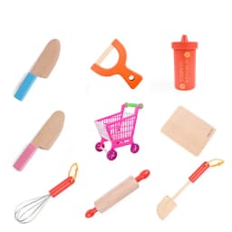 Magnetic Tool Kitchen Montessori Brain Game Toy Hamburger Play House Toys Simulation Seasoning Baking Toy Wooden Educational Toy
