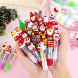 20Pcs/Lot Cute Cartoon 4 Color Mini Ballpoint Pen Kawaii Unicorn Flamingo Retractable Pen Stationery Gift School Office Supplies