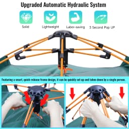 Automatic Quick-opening Tent Folding Outdoor Camping Beach Ultralight Tent Rainproof UPF50+ Anti UV Shelter 2 Person Tents
