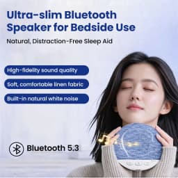 Ultra-slim Bluetooth 5.3 Speaker for Bedside Use Noise Soundbar Wireless MP3 Music Player Ultra Thin Timed Shutdown Audio Play
