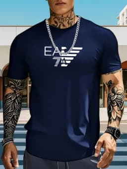 new style Fashionable Bestseller - Loose-Fitting Round-Neck Summer Cotton T-Shirt for Men and Women, Stylish and Breathable Top