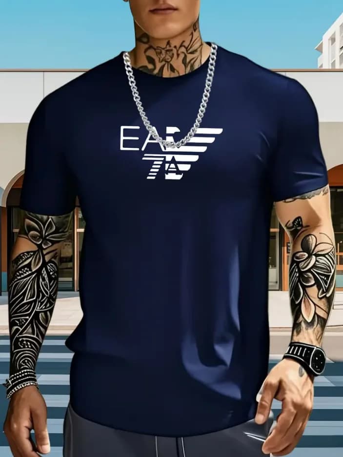 new style Fashionable Bestseller - Loose-Fitting Round-Neck Summer Cotton T-Shirt for Men and Women, Stylish and Breathable Top