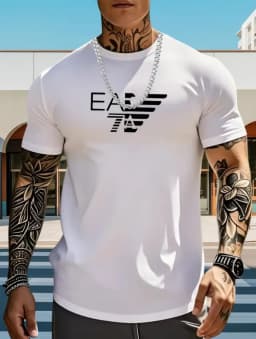 new style Fashionable Bestseller - Loose-Fitting Round-Neck Summer Cotton T-Shirt for Men and Women, Stylish and Breathable Top