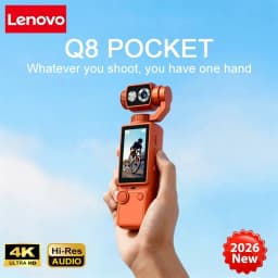 Lenovo 4K HD HandHold Wearable Camera Mini Travel Outdoor Portable Recorder Pocket Cam For Motorcycle and Vlogging  2026 New