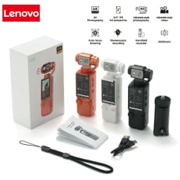 Lenovo 4K HD HandHold Wearable Camera Mini Travel Outdoor Portable Recorder Pocket Cam For Motorcycle and Vlogging  2026 New