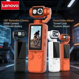Lenovo 4K HD HandHold Wearable Camera Mini Travel Outdoor Portable Recorder Pocket Cam For Motorcycle and Vlogging  2026 New
