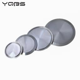 YQBS Sanitary End Cap Blanking Plate Tri Clamp Ferrule Flange Stainless Steel SUS SS 304 Blanking Plate