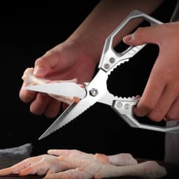 Stainless Steel Kitchen Shears for Meat Fish and Poultry Commercial Kitchen Equipment Lightweight yet Durable Construction