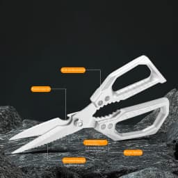 Stainless Steel Kitchen Shears for Meat Fish and Poultry Commercial Kitchen Equipment Lightweight yet Durable Construction