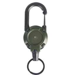 Retractable Heavy Duty Pull Reel Carabiner Key Chains Strong Steel Wire Rope Buckle Spring Key Ring Outdoor Sporty Keychain Tool