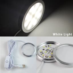 3D Printer Part For Bambu Lab LED Lamp Kit 001 DIY Model Hardware Without Shell Warm White DC 5V 3D Printer Adjustable Light Kit
