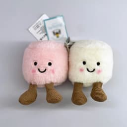 JC Golf ball plush keychain, grape keychain, jellyfish plush toy, hippopotamus, and plush elephant JC bag keychain