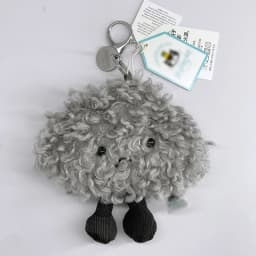 JC Golf ball plush keychain, grape keychain, jellyfish plush toy, hippopotamus, and plush elephant JC bag keychain