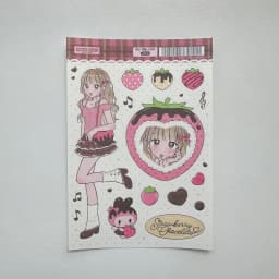 1/9PCS Korean Sweet Cool Girl Stickers Cute Cartoon Anime Girl Stickers Journal Diary Notebook Scrapbook Diy Decorative Stickers