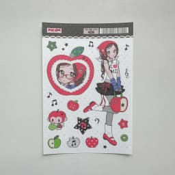 1/9PCS Korean Sweet Cool Girl Stickers Cute Cartoon Anime Girl Stickers Journal Diary Notebook Scrapbook Diy Decorative Stickers