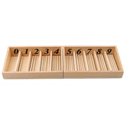 Family Version Montessori Math Toy Spindle Box With 45 Spindles Smaill Size Spindle Rod Toys Early Educational Kindergarten Gift