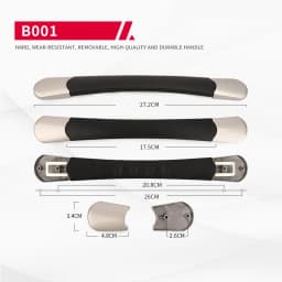Travel Suitcase Luggage Handle Replacement Suitcase Travel Carry Handle with Spare Bag Parts