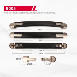 Travel Suitcase Luggage Handle Replacement Suitcase Travel Carry Handle with Spare Bag Parts