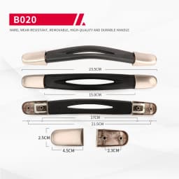 Travel Suitcase Luggage Handle Replacement Suitcase Travel Carry Handle with Spare Bag Parts