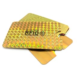 10PCS Laser Aluminum Foil RFID Bank Card Case Anti-degaussing Card Holder Protection Shielding Bag NFC Anti-Theft Card Holder