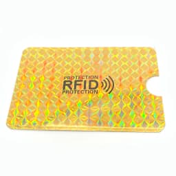 10PCS Laser Aluminum Foil RFID Bank Card Case Anti-degaussing Card Holder Protection Shielding Bag NFC Anti-Theft Card Holder