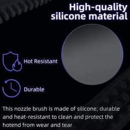 For Anycubic Kobra X Nozzle Brush Silicone Nozzle Wiper High-Temp Resist KX Accessories Kobra X Hotend Cleaner 3D Printer Parts