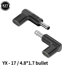 20V100W Laptop Power Adapter Connector DC Plug USB Type C Female to DC Male Jack Converter for Hp Dell Asus Acer Lenovo Notebook