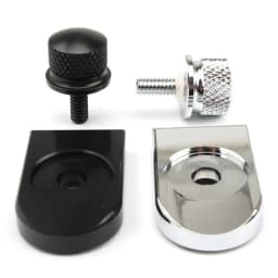 Bracingo Fit For Harley Sportster Touring Softail Dyna CVO Motorcycle Rear Seat Bolt Screw Nut Tab Knob Cover Kit Spacer Pad