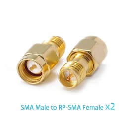 2PCS SMA to SMA Adapter SMA Male Female to Male Female RP SMA Straight 3 Way Right Angle 90 135 Degree RF Connector for Antenna
