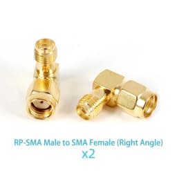 2PCS SMA to SMA Adapter SMA Male Female to Male Female RP SMA Straight 3 Way Right Angle 90 135 Degree RF Connector for Antenna