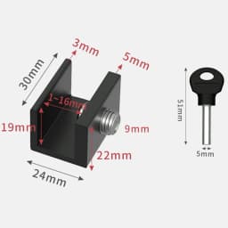 2 Pcs Adjustable Window Lock Stopper Safety Locks for Kids and Pets Anti-theft Door Lock Non Punch Sliding Window Lock Hardware