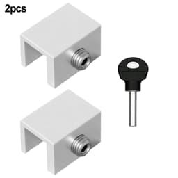 2 Pcs Adjustable Window Lock Stopper Safety Locks for Kids and Pets Anti-theft Door Lock Non Punch Sliding Window Lock Hardware