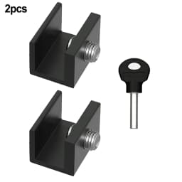 2 Pcs Adjustable Window Lock Stopper Safety Locks for Kids and Pets Anti-theft Door Lock Non Punch Sliding Window Lock Hardware