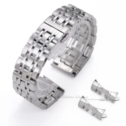 Solid Stainless Steel Band 18mm 20mm 22mm Universal Smartwatch Replacement Strap Bracelet Men Business Watchband Belt